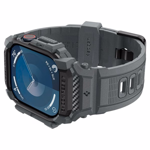 Spigen Rugged Armor apvalks Apple Watch 10 46mm pulkstenim - pelēks