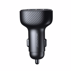 Joyroom JR-CCD03 3.4A automašīnas lādētājs ar 3x USB-A ekrānu - melns