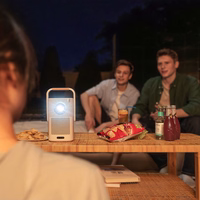 Yaber T2 Plus LCD FullHD 1080p multimediju projektors ar JBL skaļruņiem - bēšs