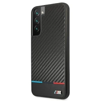 Viedtālruņa apvalks BMW M Collection Triangles Case Samsung Galaxy S22+ melns