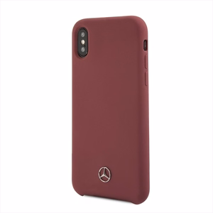 Mercedes Silicone Line viedtālruņa apvalks iPhone X/XS - sarkans