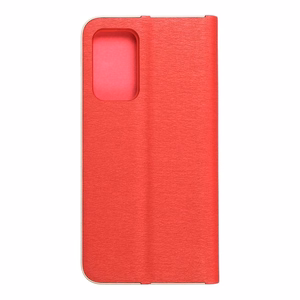 LUNA Book Gold viedtālruņa apvalks SAMSUNG A52 5G / A52 LTE (4G) / A52s 5G sarkans