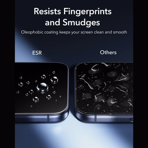 ESR UltraFit Armorite 2 rūdītu stiklu komplekts, paredzēts iPhone 18 Pro Max / 17 Pro Max, melns