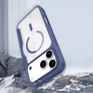 Чехол Dux Ducis Skin X Pro для iPhone 17 Pro Max с кошельком, совместимый с MagSafe - синий