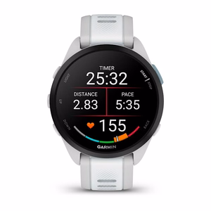 Garmin Forerunner 165 Music GPS viedpulkstenis, 1,2 collu (3,05 cm) AMOLED skārienekrāns, 43 mm, 390 × 390 pikseļi, pelēks