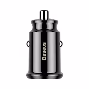 Baseus Grain automašīnas lādētājs 2x USB 5V 3,1A, melns