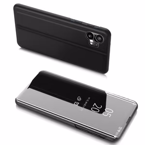 Clear View atveramais apvalks Nothing Phone 1 – melns