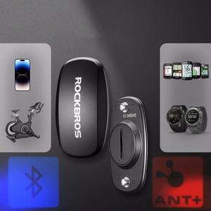 Rockbros HRM812 Bluetooth ANT+ sirdsdarbības sensora josta, IP67 – krāsa: melna