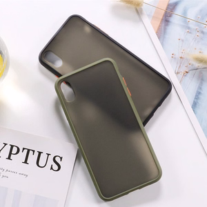 Vennus Color Button Bumper for Samsung Galaxy A20S Olive