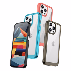 Pastiprināts viedtālruņa apvalks ar elastīgu rāmi iPhone 15 Pro Outer Space - zils