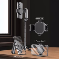 Blavec Selfie statīvs Alumīnija Coco Mini P-05 MagSafe statīvs + attālās vadības pults + turētājs 0,41 metri - melns