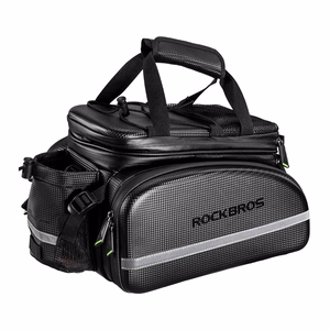 Rockbros A6-6 velosipēda soma bagāžniekam, 35 l, ar atlokāmām kabatām - melns