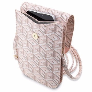 Guess rokassoma GUWBHGCFSEP rozā GCube Stripe