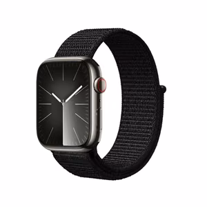 Crong Nylon Reflex Sport siksniņa Apple Watch 38 / 40 / 41 / 42 mm, melna