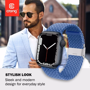 Crong Wave Band pīta siksniņa Apple Watch 44 / 45 / 46 / 49 mm, zila