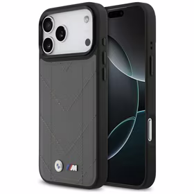 Viedtālruņa apvalks BMW M Quilted Logo MagSafe Case for iPhone 17 Pro Max - grafīta