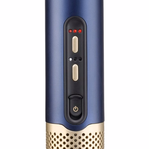 BaByliss AS6550E – 1500 W joniskā karstā gaisa matu veidošanas suka, 3 temperatūras līmeņi, zila / zelta