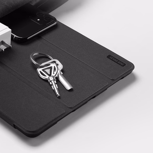 Dux Ducis Domo viedtālruņa apvalks ar atloku un viedo miega režīmu iPad Pro 11" 2024 - melns