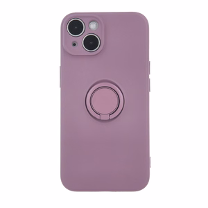 Viedtālruņa apvalks ar pirksta turētāju iPhone 15 Pro 6,1" gaiši violetā krāsā