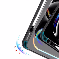 DUX DUCIS planšetdatora apvalks MAGI (m) ar zīmuli uzglabāšanas vietu iPad Pro 13 (2024) - melns (m)