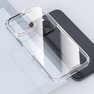 Nillkin Nature Pro viedtālruņa apvalks iPhone 16 Pro - caurspīdīgs un balts
