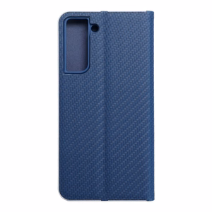 LUNA Book Carbon viedtālruņa apvalks SAMSUNG S21 FE zils