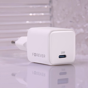 Forever TC-08-20C GaN PD lādētājs 1x USB-C 20W balts