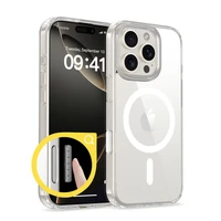 Tech-Protect Flexair Hybrid CC Magnētiskais iPhone 16 Pro viedtālruņa apvalks - caurspīdīgs