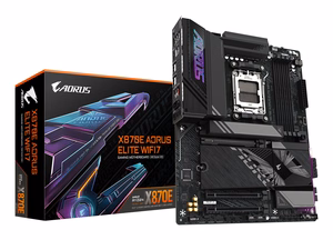 GIGABYTE X870E AORUS ELITE WIFI7 mātesplate - Supports AMD Ryzen 9000 CPUs, 16+2+2 Phases Digital VRM, up to 8000Hz DDR5 (OC), 3xPCIe 5.0 + 1xPCIe 4.0, Wi-Fi 7, 2.5GbE LAN, USB 4