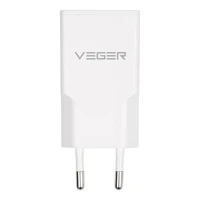 VEGER sienas lādētājs USB A + USB C QC PD 30W 30W1A1C balts