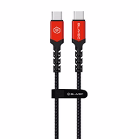 Blavec Cable Raptor - C tipa kabelis ar C tipa oploti - PD 60W 3A 2 metri Apple CarPlay/Android Auto (CRA-CC3BR20) melns-arkans