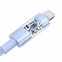 Baseus Gem USB to IP 2.4A fast charging cable 1 m zils