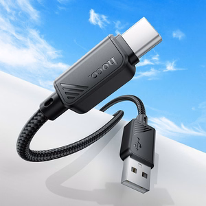 Kabelis USB A uz USB C Hoco 3A 1 m X113 melns