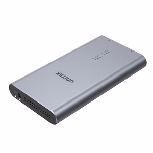 UNITEK S1206A SolidForce USB-C – PCIe/NVMe M.2 SSD, 10 Gbps, dubults ielādes nodalījums ar klonēšanas funkciju