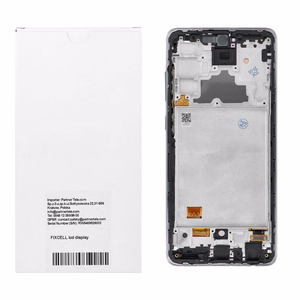 REWA OLED LCD displejs ar rāmi SAMSUNG A72 4G, melns