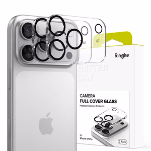 Ringke pilna kameras pārsega 2 daļu komplekts iPhone 17 Pro - melns