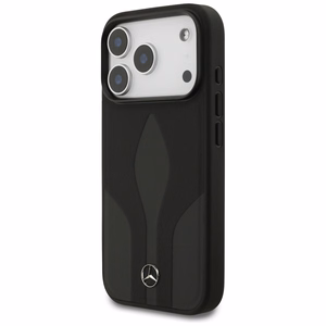 Mercedes ādas The Move magnētiskais viedtālruņa apvalks iPhone 17 Pro - melns