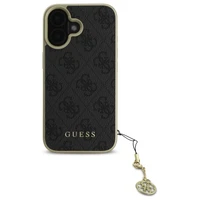 Guess 4G Charms Kolekcijas viedtālruņa apvalks iPhone 16 - melns