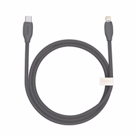 Baseus Jelly kabelis USB-C uz Lightning, 20W, 1,2m (melns)