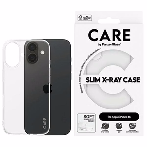 CARE by PanzerGlass X-Ray Soft Basic viedtālruņa apvalks iPhone 16 6.1" caurspīdīgs 1441