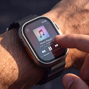 Tech-Protect rūdīts stikls 2 gab. Apple Watch Ultra 49mm sudraba un melns