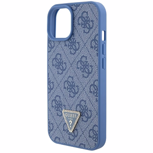Guess GUHCP15SP4TDSCPB iPhone 15 6.1" zils/zils cietais viedtālruņa apvalks Crossbody 4G Metal Logo