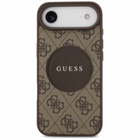 Guess 4G Circle Classic Logo Magnētiskais viedtālruņa apvalks iPhone Air - brūna