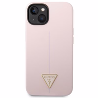 Guess GUHCP14MSLTGU iPhone 14 Plus 6,7 violets / violets kietais viedtālruņa apvalks Silicone Triangle Logo