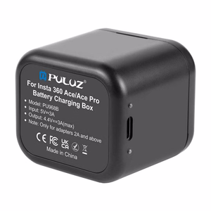 PULUZ lādētājs + atmiņas kartes futrālis Insta360 Ace / Ace Pro / Ace Pro 2