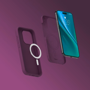 Etteri Silicone Mag maciņš iPhone 16 Pro Max 6,9 collu, tumšā ķiršu krāsā