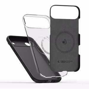 Tech-Protect Silicone magnētiskais viedtālruņa apvalks iPhone 17 Air - melns