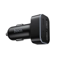 Auto lādētājs Hoco 2xUSB A + 2xUSB C PD QC3.0 42W Z63 melns