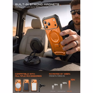 Supcase Grip Pro Mag MagSafe vāciņš iPhone 18 Pro Max / 17 Pro Max – oranžs