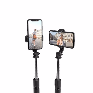 TECH-PROTECT L02S BLUETOOTH Pašbildes nūja-trijkājis MELNS